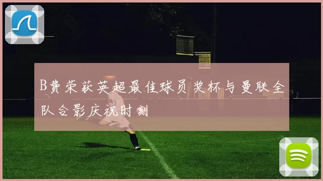 B费荣获英超最佳球员奖杯与曼联全队合影庆祝时刻